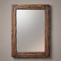 Aged Wood- Sculptural Mirror