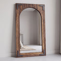Aged Wood- Sculptural Mirror